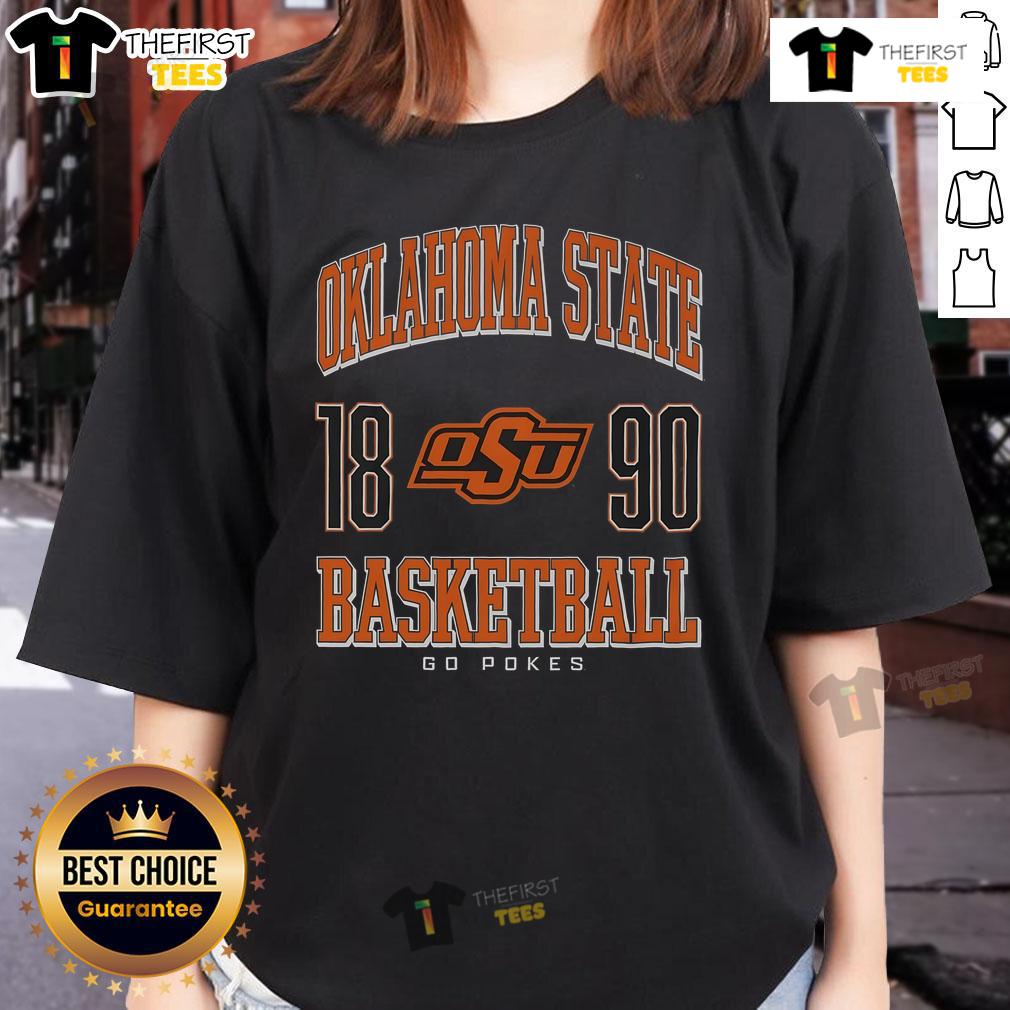 Premium Oklahoma State Cowboys Basketball Ladies Tee Premium Oklahoma State Cowboys Basketball ladies tee featuring vibrant team colors and logo, perfect for fans.