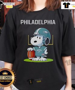 Premium Philadelphia Eagles X Peanuts Day 2025 Ladies Tee featuring vibrant graphics and a comfortable fit for fans.