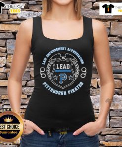 Premium Pittsburgh Pirates Law Enforcement Appreciation Day 2025 tank top featuring team logo and patriotic design.