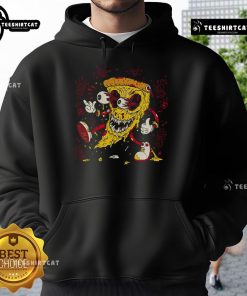 Premium Pizza Monster Hoodie featuring a colorful pizza monster graphic on a cozy hoodie, perfect for pizza lovers.