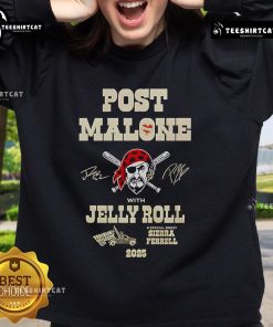 Premium Post Malone Jelly Roll Big Ass Stadium Tour X Pittsburgh Pirates sweatshirt featuring vibrant graphics and cozy design.