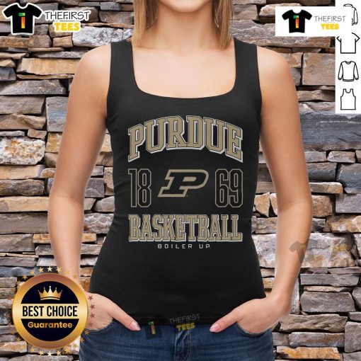 Premium Purdue Boilermakers basketball tank top featuring team colors and logo, perfect for game day attire.