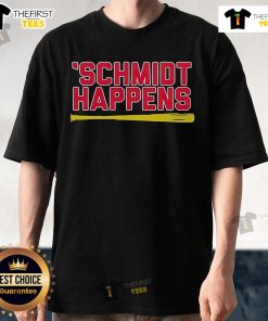 Premium Schmidt Happens Paul Goldschmidt St. Louis Cardinals T-Shirt featuring bold graphics and team colors for fans.