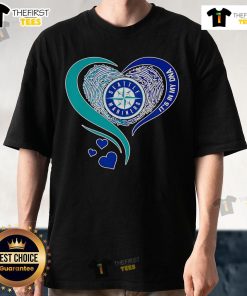 Premium Seattle Mariners Baseball T-Shirt featuring 'It's In My DNA' heart design, perfect for loyal fans and collectors.