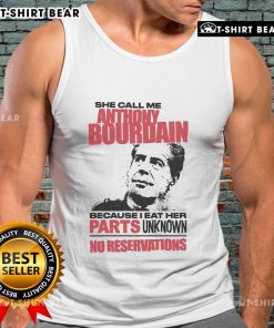 Premium tank top featuring 'She Call Me A Celebrity Chef Because I Eat' design, perfect for food lovers and cooking enthusiasts.