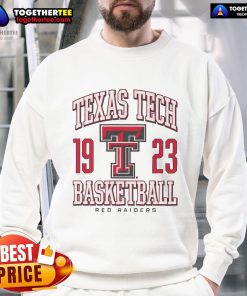 Premium Texas Tech Red Raiders basketball sweatshirt in black with logo, perfect for fans and casual wear.