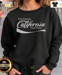 Alt Text: Premium The Dollytots California Punk Cola Sweatshirt featuring a vibrant graphic design and comfortable fit.