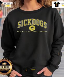 Premium Psycho Realm Sickdogs Run Wild sweatshirt featuring a bold design, perfect for streetwear enthusiasts.