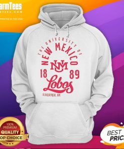 Alt Text: Premium University of New Mexico Lobos 1889 hoodie in Albuquerque, NM, showcasing school spirit and style.