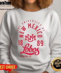 Premium University of New Mexico Lobos 1889 sweatshirt in Albuquerque, NM, showcasing school spirit and comfort.