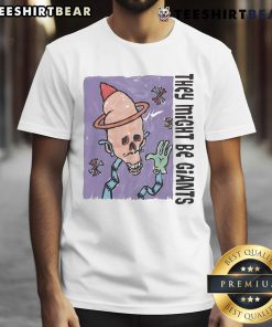Alt Text: Premium They Might Be Giants Skull T-Shirt featuring a unique skull design, perfect for fans and music lovers.