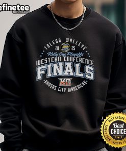 Premium Toledo Walleye 2025 Western Conference Finals Circle Sweatshirt showcasing team pride and playoff spirit.