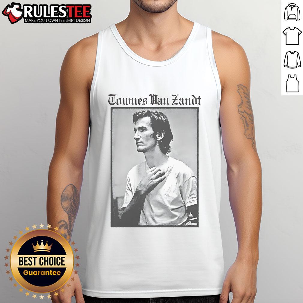 Premium Townes Van Zandt The Late Great Tank Top Premium Townes Van Zandt The Late Great tank top featuring iconic artwork and vibrant colors for music fans.