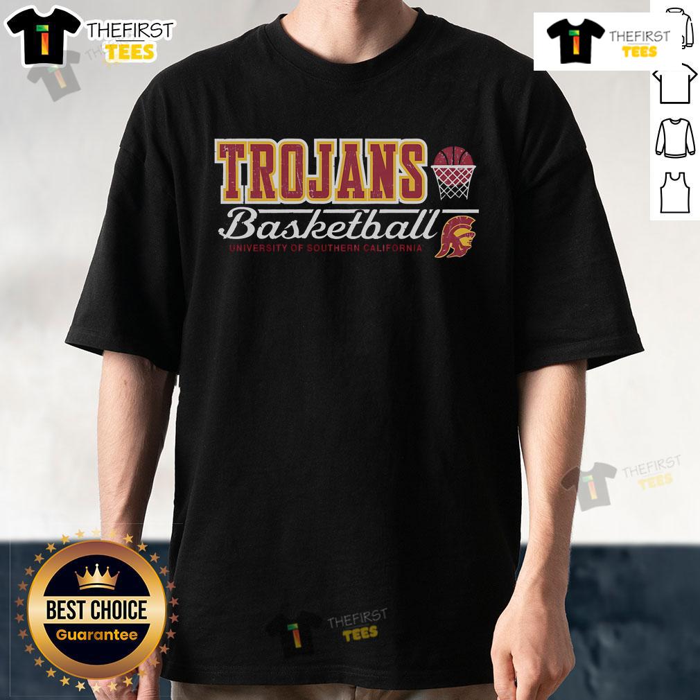 Premium Usc Trojans Vintage Basketball T Shirt Alt Text: Premium USC Trojans vintage basketball t-shirt featuring classic logo and retro design for fans and collectors.