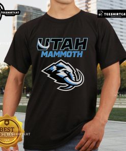 Alt Text: Premium Utah Mammoth Logo 2025 T-Shirt featuring a stylish design and high-quality fabric for ultimate comfort.