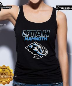 Alt Text: Premium Utah Mammoth Logo 2025 tank top featuring a stylish design perfect for summer fashion and outdoor activities.
