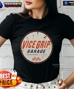Premium Vice Grip Garage Rusty Can in Tennessee, USA featured on a stylish ladies tee, perfect for casual wear.