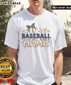 Pretty Baseball Mama Sublimation T-Shirt featuring a trendy design perfect for baseball moms and fans.
