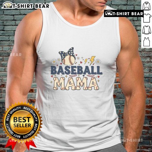 Pretty Baseball Mama sublimation tank top featuring a stylish design perfect for baseball-loving moms.