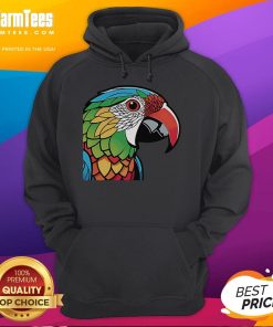 Pretty colorful lovebird parrot doodle hoodie featuring vibrant bird designs on a cozy fabric, perfect for parrot lovers.