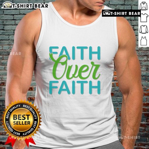Pretty Faith Over Faith Tank Top in vibrant colors, perfect for casual wear or workouts, showcasing a stylish design.