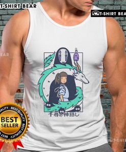 Pretty Ghibli Spirited Away Journey to Fantasy tank top featuring vibrant artwork inspired by the beloved animated film.