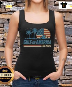 Retro vintage beach wave tank top featuring the Pretty Gulf of America design, perfect for summer style in 2025.