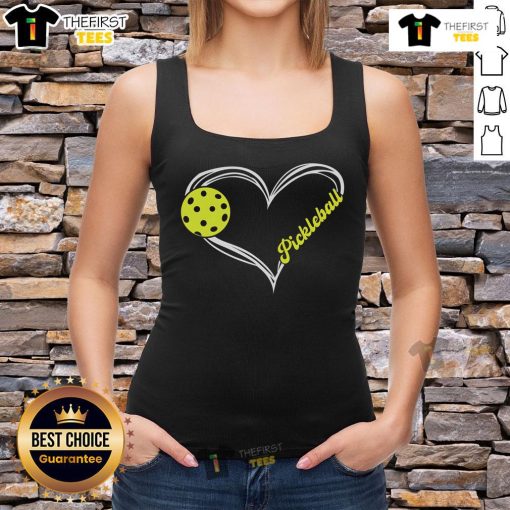 Pretty I Love Pickleball cute match tank top in vibrant colors, perfect for pickleball enthusiasts and casual wear.