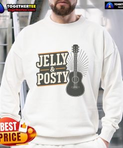 Pretty Jelly Posty Guitar Music Sweatshirt featuring vibrant colors and a stylish design, perfect for music lovers.