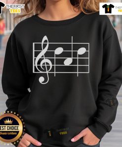Cozy Pretty Musical Notes Sweatshirt featuring colorful notes on a soft fabric, perfect for music lovers.