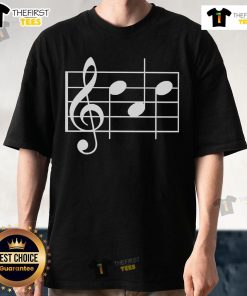 Pretty Musical Notes T-Shirt featuring colorful notes on a stylish design, perfect for music lovers and casual wear.