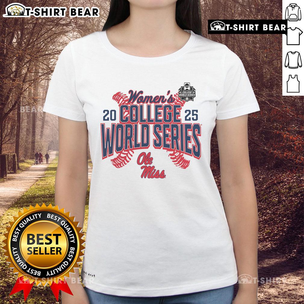 Pretty Ole Miss Rebels 2025 NCAA Softball Women's College World Series Ladies-Tee Pretty Ole Miss Rebels 2025 NCAA Softball Women's College World Series ladies tee shirt design in vibrant colors.