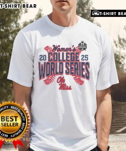 Pretty Ole Miss Rebels 2025 NCAA Softball Women's College World Series T-Shirt showcasing team spirit and style.