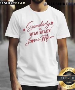 Pretty Rilo Kiley Somebody Loves Me Heart T-Shirt featuring a vibrant heart graphic and stylish design for fans.