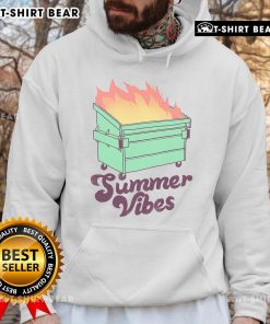 Pretty Summer Vibes Dumpster Fire Hoodie featuring vibrant colors and a trendy design for a stylish casual look.
