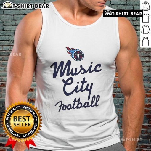 Pretty Tennessee Titans NFL Music City football tank top featuring team colors and logo, perfect for game day.