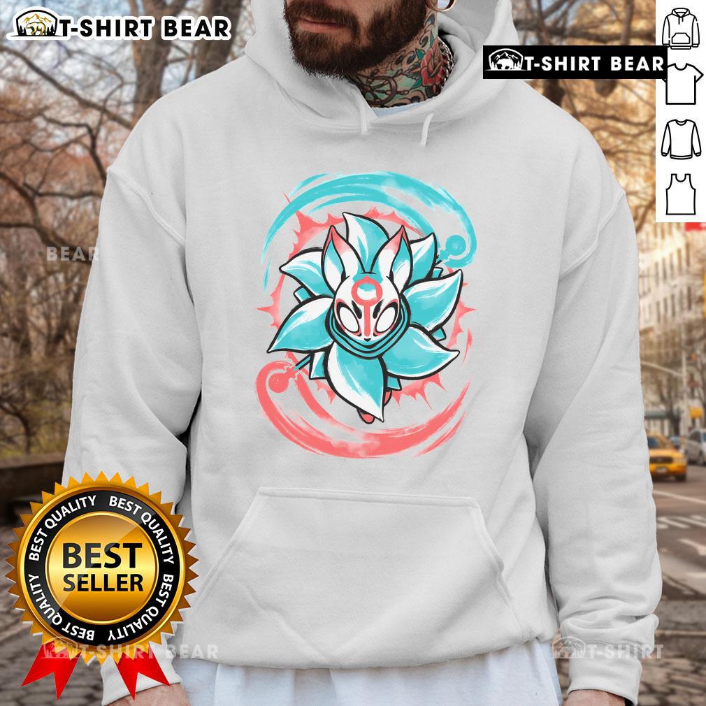 Pretty The Teal Lotus Blooms Hoodie Alt Text: Pretty teal lotus blooms hoodie featuring a vibrant floral design, perfect for stylish and comfortable wear.