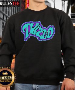 Pretty Twiztid Mostasteless 8-Bit Wavy Logo Sweatshirt featuring a vibrant retro design and bold graphics.