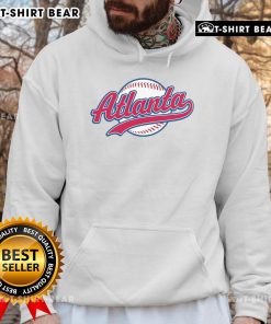 Pretty vintage Atlanta baseball hoodie featuring classic design and vibrant colors, perfect for fans and casual wear.