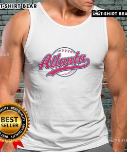 Pretty vintage Atlanta baseball tank top featuring a retro design in soft fabric, perfect for summer outings and sports fans.