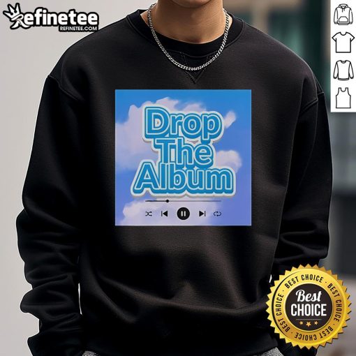 Alt Text: Pretty Yuno Miles Drop The Album Clouds Sweatshirt featuring a stylish design and vibrant colors for casual wear.