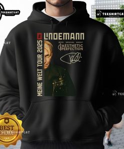 Top 2-Sided Till Lindemann 'Meine Welt' Tour 2025 Rundhals Hoodie featuring vibrant tour graphics and a stylish design.