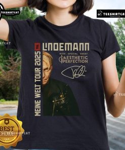 Top 2-Sided Till Lindemann Meine Welt Tour 2025 Rundhals Ladies Tee featuring vibrant design and stylish fit.