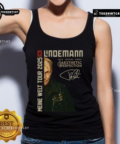 Alt Text: Till Lindemann Meine Welt Tour 2025 Rundhals Tank Top featuring a stylish two-sided design.