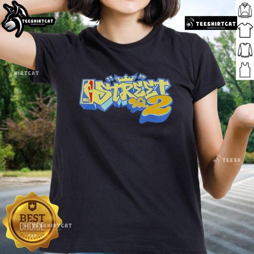 Top 2003 NBA Street Vol 2 Ladies Tee featuring vibrant graphics and a stylish design for basketball fans.