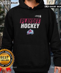 Top 2025 Avalanche Playoff Breakout Hoodie featuring team colors and logo, perfect for fans supporting their team.
