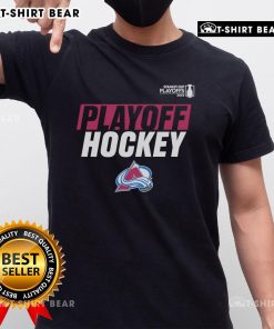 Top 2025 Avalanche Playoff Breakout T-Shirt featuring team colors and logo, perfect for fans celebrating playoff season.