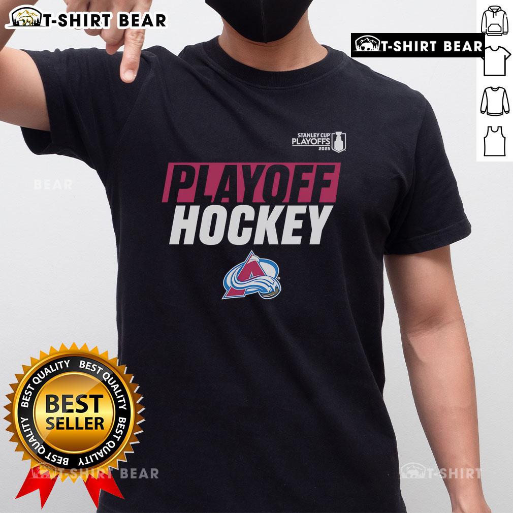Top 2025 Avalanche Playoff Breakout T Shirt Top 2025 Avalanche Playoff Breakout T-Shirt featuring team colors and logo, perfect for fans celebrating playoff season.