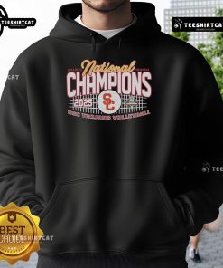 USC Trojans hoodie celebrating the 2025 NCAA Men's Volleyball National Champions, showcasing team pride and style.