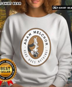 Top Adam Melchor Here Goes Nothing Bunny Sweatshirt featuring a cute bunny design in soft fabric for cozy style.